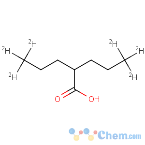 CAS No:87745-18-4 Pentanoic-5,5,5-d3acid, 2-(propyl-3,3,3-d3)- (9CI)