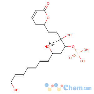 CAS No:87810-56-8 2H-Pyran-2-one,5,6-dihydro-6-[(1E,3R,4R,6R,7Z,9Z,11E)-3,6,13-trihydroxy-3-methyl-4-(phosphonooxy)-1,7,9,11-tridecatetraen-1-yl]-,(6R)-