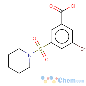 CAS No:879450-56-3 3-Bromo-5-(piperidine-1-sulfonyl)-benzoic acid