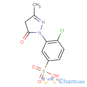 CAS No:88-76-6 4-chloro-3-(3-methyl-5-oxo-4H-pyrazol-1-yl)benzenesulfonic acid