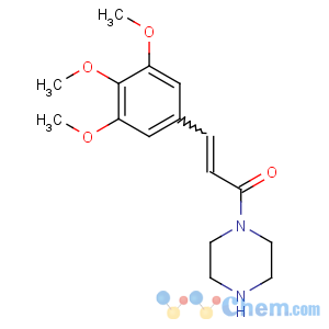 CAS No:88053-13-8 1-piperazin-1-yl-3-(3,4,5-trimethoxyphenyl)prop-2-en-1-one