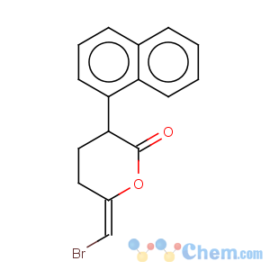 CAS No:88070-98-8 2H-Pyran-2-one,6-(bromomethylene)tetrahydro-3-(1-naphthalenyl)-, (6E)-