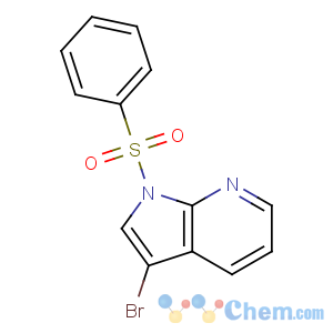 CAS No:880769-95-9 1-(benzenesulfonyl)-3-bromopyrrolo[2,3-b]pyridine