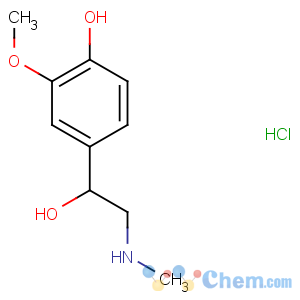 CAS No:881-95-8 4-[1-hydroxy-2-(methylamino)ethyl]-2-methoxyphenol