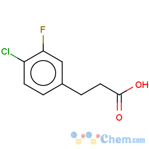 CAS No:881189-65-7 Benzenepropanoic acid, 4-chloro-3-fluoro-