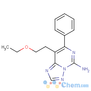 CAS No:88133-11-3 8-(2-ethoxyethyl)-7-phenyl-[1,2,4]triazolo[1,5-c]pyrimidin-5-amine