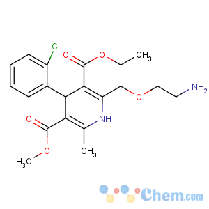 CAS No:88150-42-9 3-O-ethyl 5-O-methyl<br />2-(2-aminoethoxymethyl)-4-(2-chlorophenyl)-6-methyl-1,<br />4-dihydropyridine-3,5-dicarboxylate