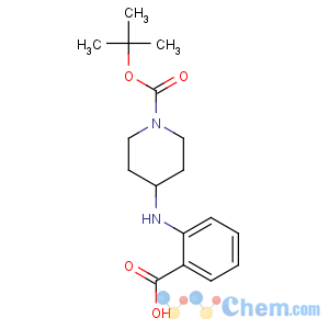 CAS No:882847-11-2 2-[[1-[(2-methylpropan-2-yl)oxycarbonyl]piperidin-4-yl]amino]benzoic<br />acid