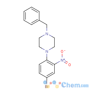 CAS No:883522-59-6 1-benzyl-4-(4-bromo-2-nitrophenyl)piperazine