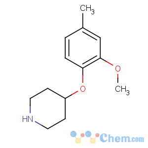 CAS No:883543-21-3 4-(2-methoxy-4-methylphenoxy)piperidine