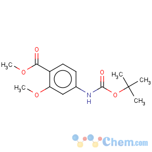 CAS No:883555-08-6 Benzoic acid,4-[[(1,1-dimethylethoxy)carbonyl]amino]-2-methoxy-, methyl ester