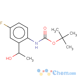 CAS No:883555-10-0 tert-butyl 4-fluoro-2-(1-hydroxyethyl)phenylcarbamate
