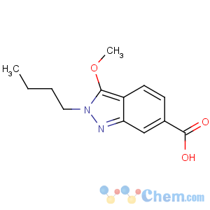 CAS No:884502-23-2 2-butyl-3-methoxyindazole-6-carboxylic acid
