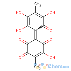 CAS No:88466-77-7 (3Z)-5-hydroxy-6-methyl-3-(2,3,5-trihydroxy-4-methyl-6-oxocyclohexa-2,<br />4-dien-1-ylidene)cyclohex-5-ene-1,2,4-trione