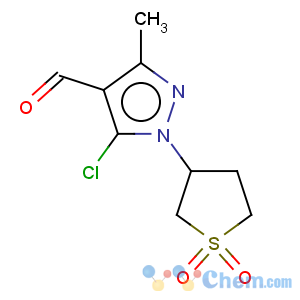 CAS No:885-44-9 1H-Pyrazole-4-carboxaldehyde,5-chloro-3-methyl-1-(tetrahydro-1,1-dioxido-3-thienyl)-