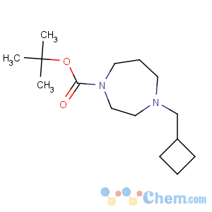 CAS No:885266-92-2 1H-1,4-Diazepine-1-carboxylicacid, 4-(cyclobutylmethyl)hexahydro-, 1,1-dimethylethyl ester