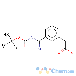 CAS No:885270-01-9 Benzeneacetic acid,3-[[[(1,1-dimethylethoxy)carbonyl]amino]iminomethyl]-