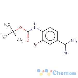CAS No:885270-21-3 Carbamic acid,[4-(aminoiminomethyl)-2-bromophenyl]-, 1,1-dimethylethyl ester (9CI)