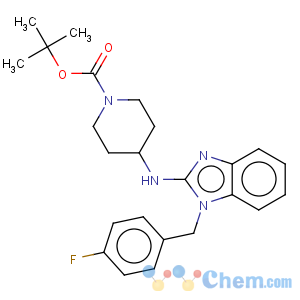 CAS No:885270-91-7 1-Piperidinecarboxylicacid, 4-[[1-[(4-fluorophenyl)methyl]-1H-benzimidazol-2-yl]amino]-,1,1-dimethylethyl ester