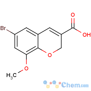 CAS No:885271-13-6 6-bromo-8-methoxy-2H-chromene-3-carboxylic acid