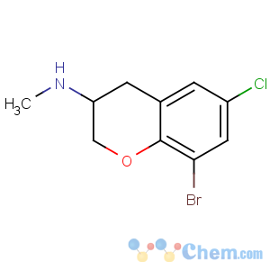 CAS No:885271-41-0 8-bromo-6-chloro-N-methyl-3,4-dihydro-2H-chromen-3-amine