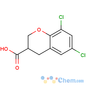CAS No:885271-47-6 6,8-dichloro-3,4-dihydro-2H-chromene-3-carboxylic acid