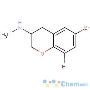 CAS No:885271-59-0 6,8-dibromo-N-methyl-3,4-dihydro-2H-chromen-3-amine