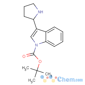 CAS No:885272-31-1 tert-butyl 3-pyrrolidin-2-ylindole-1-carboxylate