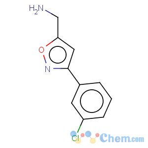 CAS No:885273-50-7 5-Isoxazolemethanamine,3-(3-chlorophenyl)-