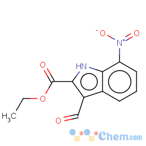 CAS No:885273-53-0 1H-Indole-2-carboxylicacid, 3-formyl-7-nitro-, ethyl ester