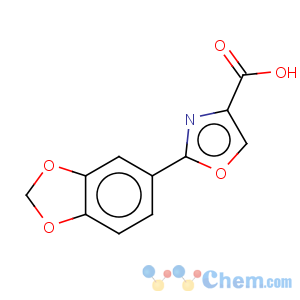 CAS No:885273-88-1 4-Oxazolecarboxylicacid, 2-(1,3-benzodioxol-5-yl)-
