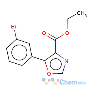CAS No:885274-09-9 4-Oxazolecarboxylicacid, 5-(3-bromophenyl)-, ethyl ester