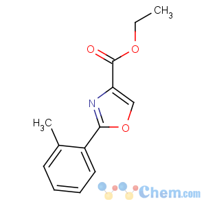 CAS No:885274-61-3 ethyl 2-(2-methylphenyl)-1,3-oxazole-4-carboxylate