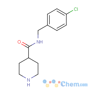 CAS No:885274-77-1 N-[(4-chlorophenyl)methyl]piperidine-4-carboxamide