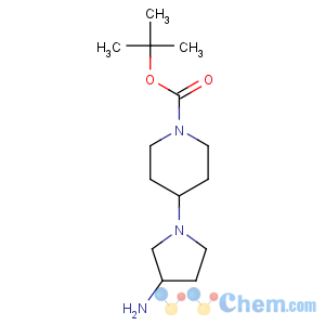 CAS No:885274-89-5 1-Piperidinecarboxylicacid, 4-(3-amino-1-pyrrolidinyl)-, 1,1-dimethylethyl ester