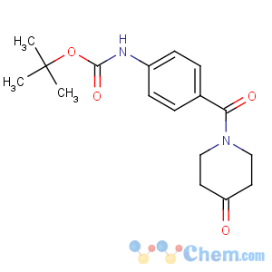CAS No:885274-90-8 tert-butyl N-[4-(4-oxopiperidine-1-carbonyl)phenyl]carbamate