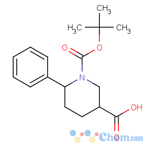 CAS No:885275-13-8 1-[(2-methylpropan-2-yl)oxycarbonyl]-6-phenylpiperidine-3-carboxylic<br />acid