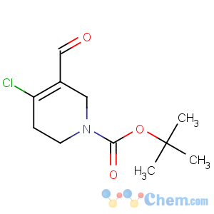 CAS No:885275-20-7 1(2H)-Pyridinecarboxylicacid, 4-chloro-3-formyl-5,6-dihydro-, 1,1-dimethylethyl ester