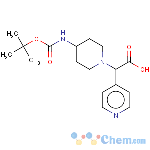 CAS No:885275-36-5 4-Pyridineacetic acid, a-[4-[[(1,1-dimethylethoxy)carbonyl]amino]-1-piperidinyl]-