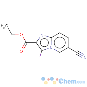CAS No:885275-50-3 Imidazo[1,2-a]pyridine-2-carboxylicacid, 6-cyano-3-iodo-, ethyl ester