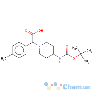CAS No:885275-57-0 1-Piperidineaceticacid, 4-[[(1,1-dimethylethoxy)carbonyl]amino]-a-(4-methylphenyl)-