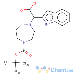 CAS No:885275-76-3 1H-Indole-2-aceticacid, a-[4-[(1,1-dimethylethoxy)carbonyl]hexahydro-1H-1,4-diazepin-1-yl]-