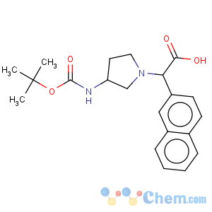 CAS No:885275-87-6 1-Pyrrolidineaceticacid, 3-[[(1,1-dimethylethoxy)carbonyl]amino]-a-2-naphthalenyl-