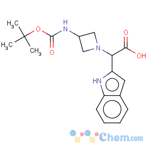 CAS No:885276-02-8 1H-Indole-2-aceticacid, a-[3-[[(1,1-dimethylethoxy)carbonyl]amino]-1-azetidinyl]-