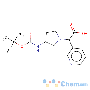 CAS No:885276-18-6 3-Pyridineacetic acid, a-[3-[[(1,1-dimethylethoxy)carbonyl]amino]-1-pyrrolidinyl]-