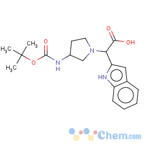 CAS No:885276-31-3 1H-Indole-2-aceticacid, a-[3-[[(1,1-dimethylethoxy)carbonyl]amino]-1-pyrrolidinyl]-