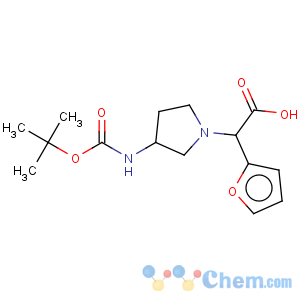 CAS No:885276-37-9 1-Pyrrolidineaceticacid, 3-[[(1,1-dimethylethoxy)carbonyl]amino]-a-2-furanyl-