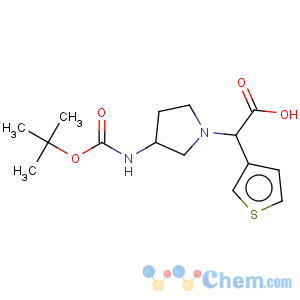 CAS No:885276-40-4 1-Pyrrolidineaceticacid, 3-[[(1,1-dimethylethoxy)carbonyl]amino]-a-3-thienyl-