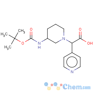 CAS No:885276-46-0 4-Pyridineacetic acid, a-[3-[[(1,1-dimethylethoxy)carbonyl]amino]-1-piperidinyl]-