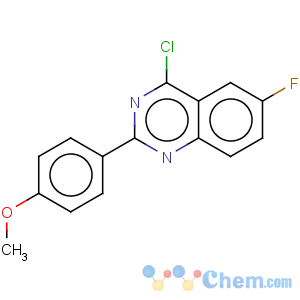 CAS No:885277-16-7 Quinazoline,4-chloro-6-fluoro-2-(4-methoxyphenyl)-